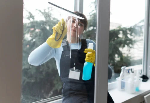 Nettoyage de vitres intérieures et extérieures à Luceau
